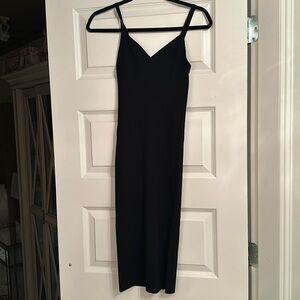 Wilfred ribbed knit slip dress midi